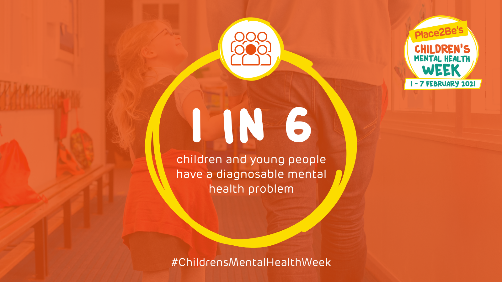 1 in 6 children and young people have a diagnosable mental health problem